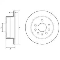 Тормозной диск DELPHI BG2879
