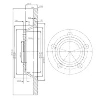 Тормозной диск DELPHI BG2987