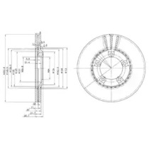 Тормозной диск DELPHI BG3071