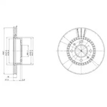 Тормозной диск DELPHI BG3134