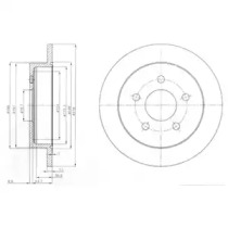 Тормозной диск DELPHI BG3143