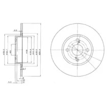 Тормозной диск DELPHI BG3186