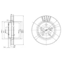 Тормозной диск DELPHI BG3187