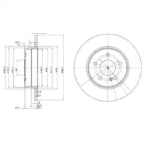 Тормозной диск DELPHI BG3239