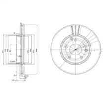 Тормозной диск DELPHI BG3240C