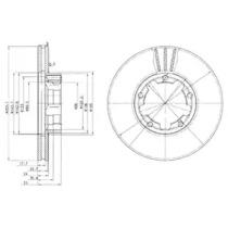 Тормозной диск DELPHI BG3245