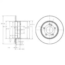 Тормозной диск DELPHI BG3326