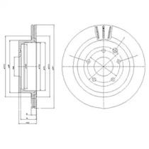 Тормозной диск DELPHI BG3354