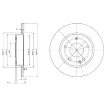 Тормозной диск DELPHI BG3394