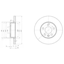 Тормозной диск DELPHI BG3415