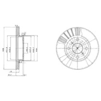 Тормозной диск DELPHI BG3424