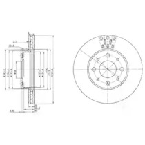 Тормозной диск DELPHI BG3425