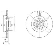 Тормозной диск DELPHI BG3528C