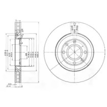 Тормозной диск DELPHI BG3529