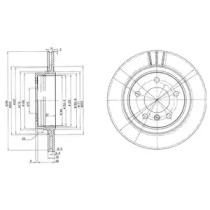 Тормозной диск DELPHI BG3530C