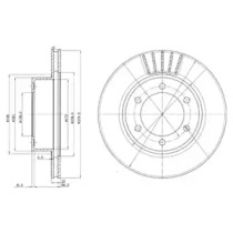 Тормозной диск DELPHI BG3535