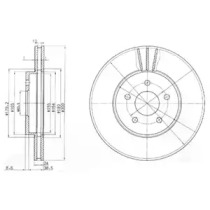 Тормозной диск DELPHI BG3537