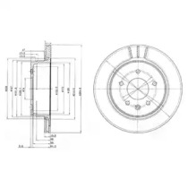 Тормозной диск DELPHI BG3542