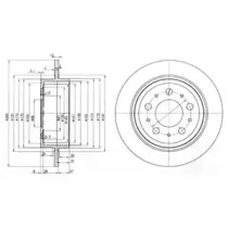 Тормозной диск DELPHI BG3543