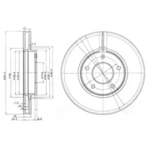 Тормозной диск DELPHI BG3547