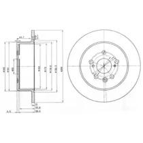 Тормозной диск DELPHI BG3583