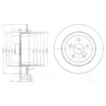 Тормозной диск DELPHI BG3593