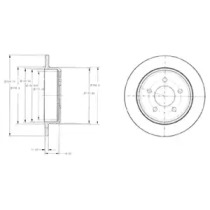 Тормозной диск DELPHI BG3595