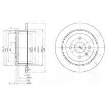 Тормозной диск DELPHI BG3615