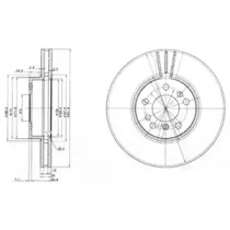 Тормозной диск DELPHI BG3628