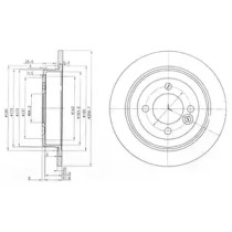 Тормозной диск DELPHI BG3662C