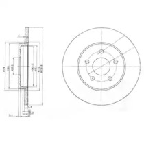 Тормозной диск DELPHI BG3663