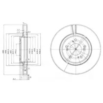 Тормозной диск DELPHI BG3678