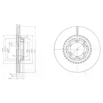 Тормозной диск DELPHI BG3679