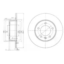 Тормозной диск DELPHI BG3681C