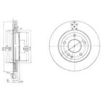 Тормозной диск DELPHI BG3709