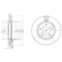 Тормозной диск DELPHI BG3715