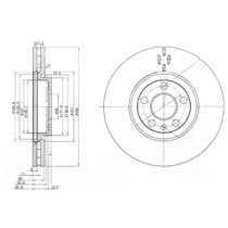 Тормозной диск DELPHI BG3740C