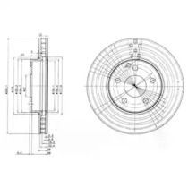 Тормозной диск DELPHI BG3755