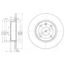 Тормозной диск DELPHI BG3771