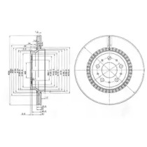 Тормозной диск DELPHI BG3782C