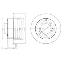 Тормозной диск DELPHI BG3815