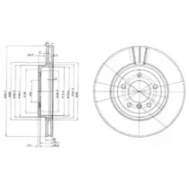 Тормозной диск DELPHI BG3830