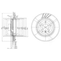 Тормозной диск DELPHI BG3831