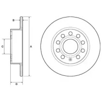 Тормозной диск DELPHI BG3834