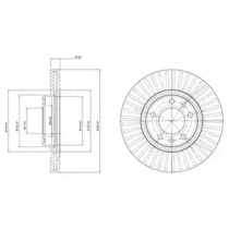 Тормозной диск DELPHI BG3835