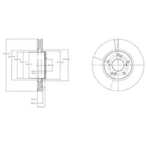 Тормозной диск DELPHI BG3851