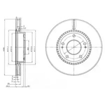 Тормозной диск DELPHI BG3861