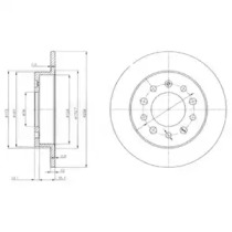 Тормозной диск DELPHI BG3862