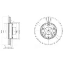 Тормозной диск DELPHI BG3874