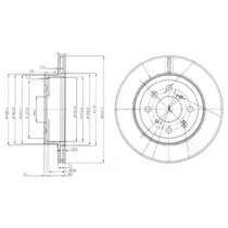 Тормозной диск DELPHI BG3884